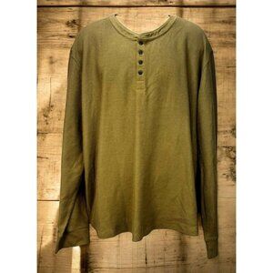 Tecovas Mens Waffle Pima Cotton Long Sleeve Henley Shirt XXL NWT